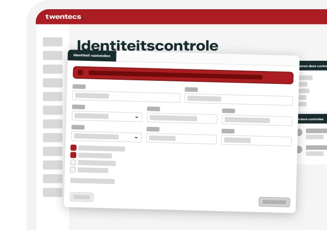Schermweergave van de Twentecs-module Identiteitscontrole met het formulier Identiteit vaststellen