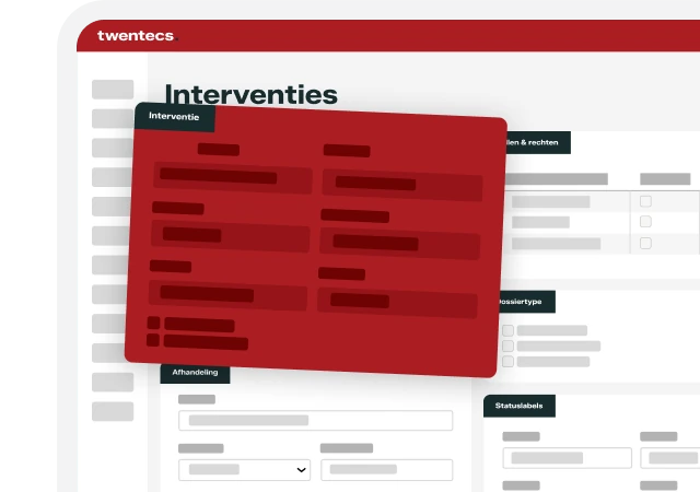 Schermweergave van het Twentecs-overzicht Interventies