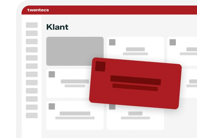 Schermweergave van het Twentecs-klantportaal met klantkaarten