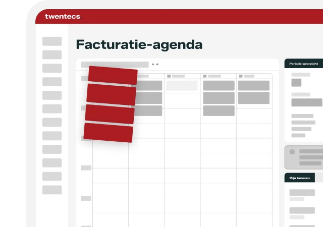 Schermweergave van de Twentecs facturatie-agenda