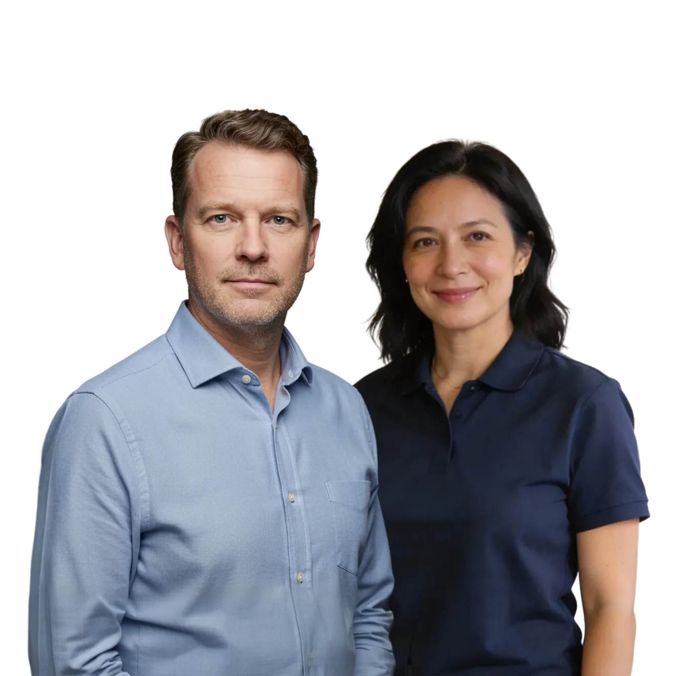 Man en vrouw, representanten van de Twentecs-suite Traint