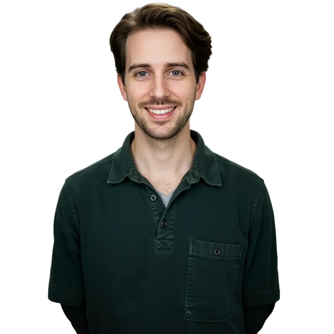 Man in poloshirt, representatief voor uitzend- en detacheringsorganisaties